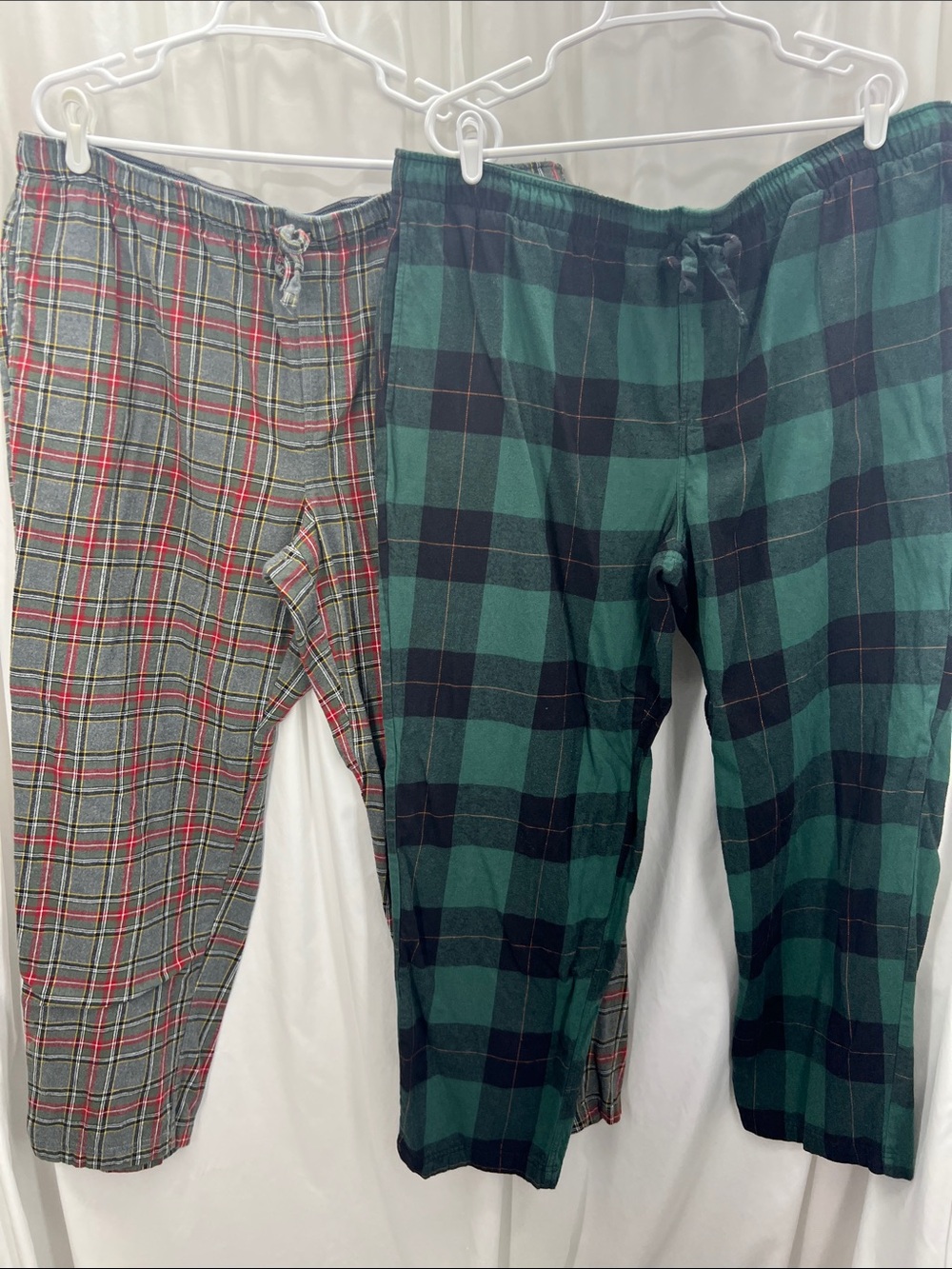 Eddie Bauer Men’s XXL Flannel Pajama Pants Cotton Lounge Casual 2 Pair